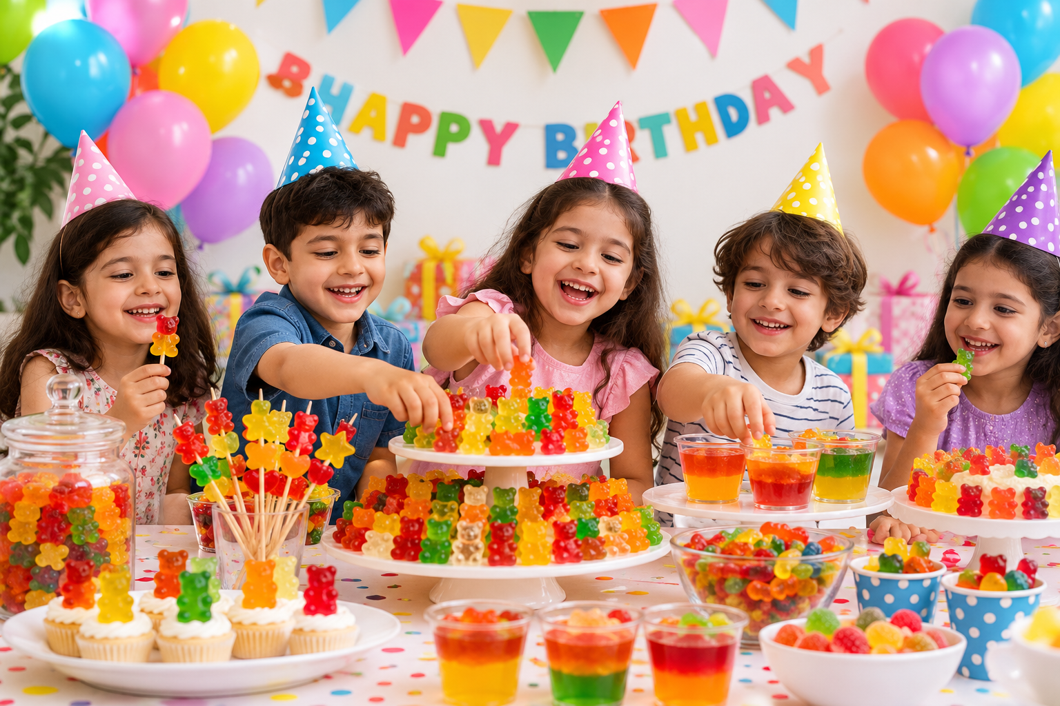 Top 5 Fun Ideas to Use Gummy Bears & Jellies for Kids Birthday Parties
